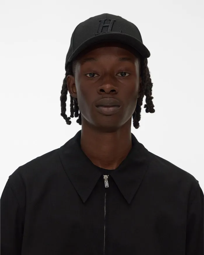 Men Crepe Zip Jacket Black Helmut Lang Jackets