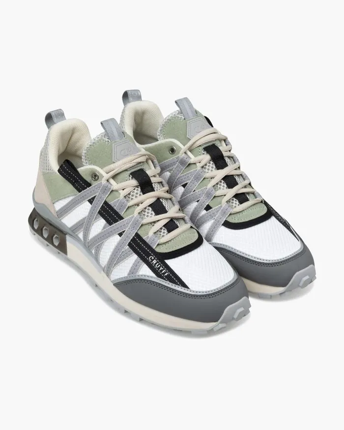 Men Cruyff Sneakers Fearia HexTech Whitegreen Men Cruyff Sneakers Fearia HexTech Whitegreen
