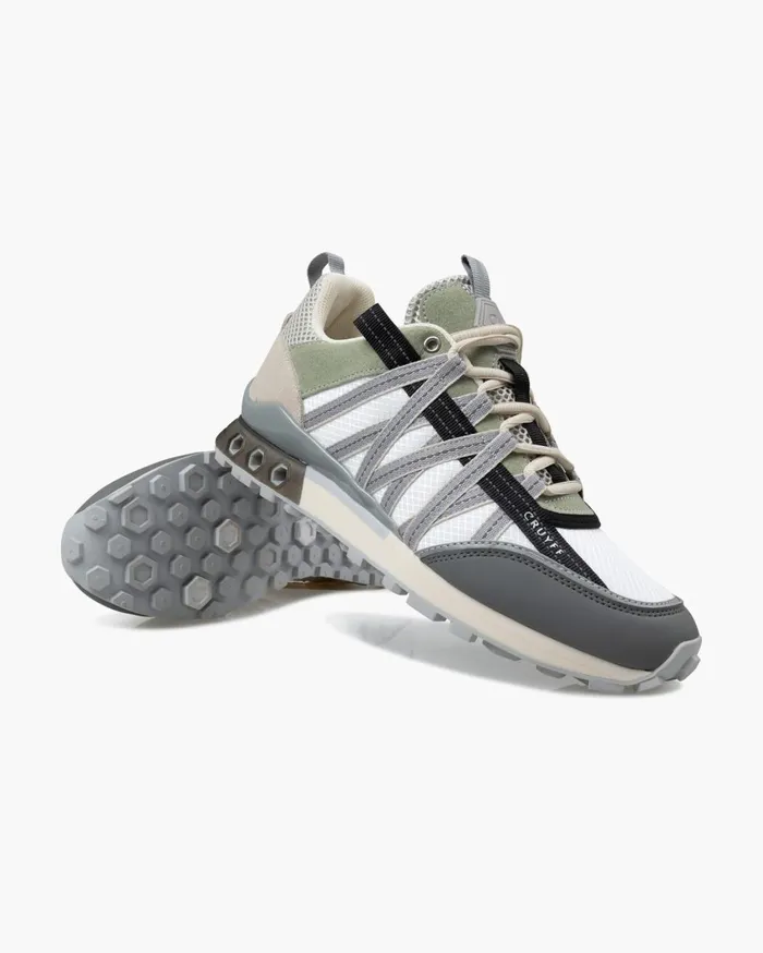 Men Cruyff Sneakers Fearia HexTech Whitegreen Men Cruyff Sneakers Fearia HexTech Whitegreen