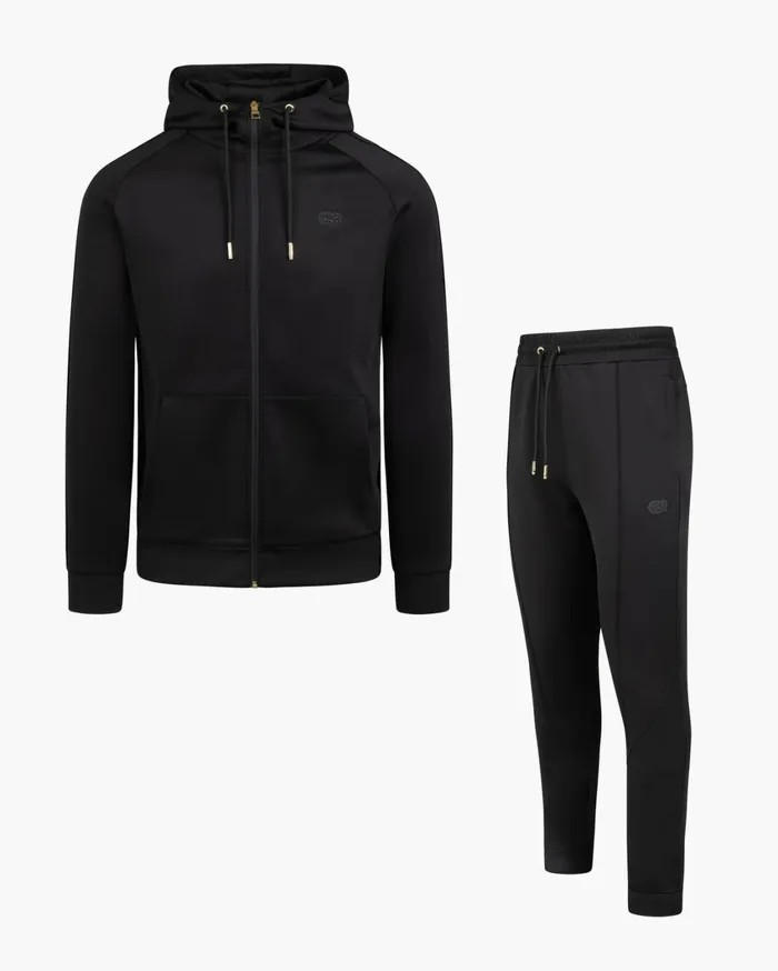 Men Cruyff Sweats and Hoodies Axel ZT Hood Blackgold