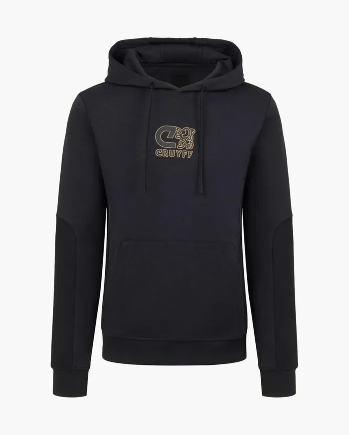 Men Cruyff Sweats and Hoodies Clion Outlined Graphic Hoodie Blackgold