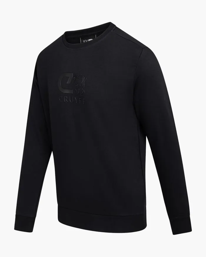 Men Cruyff Sweats and Hoodies Classic Crewneck Black Men Cruyff Sweats and Hoodies Classic Crewneck Black
