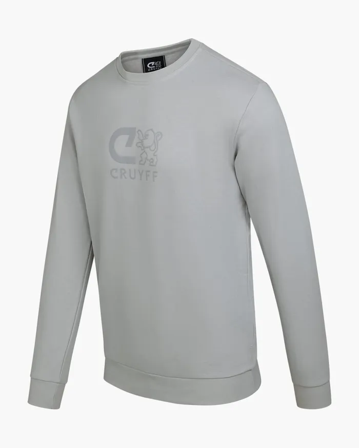 Men Cruyff Sweats and Hoodies Classic Crewneck Ultimate Grey Men Cruyff Sweats and Hoodies Classic Crewneck Ultimate Grey