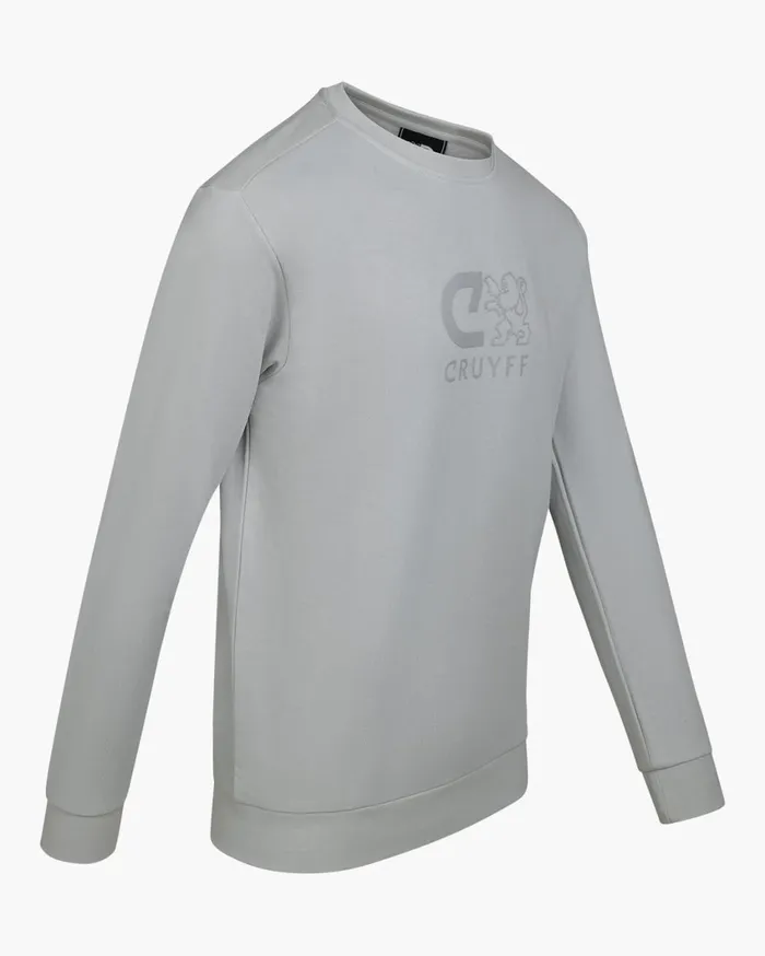 Men Cruyff Sweats and Hoodies Classic Crewneck Ultimate Grey Men Cruyff Sweats and Hoodies Classic Crewneck Ultimate Grey