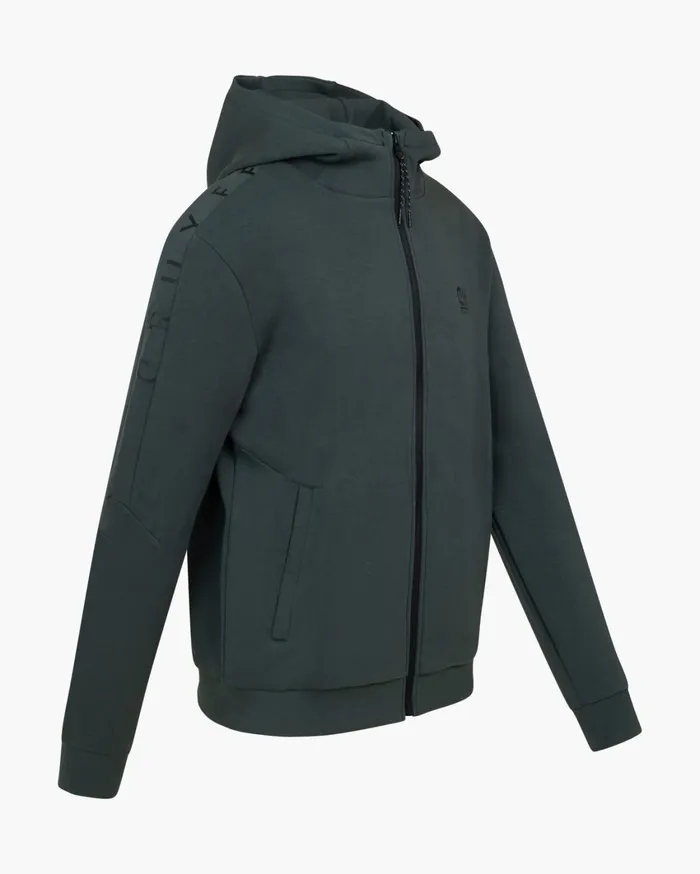 Men Cruyff Sweats and Hoodies Ignite Tape Hood Green Men Cruyff Sweats and Hoodies Ignite Tape Hood Green