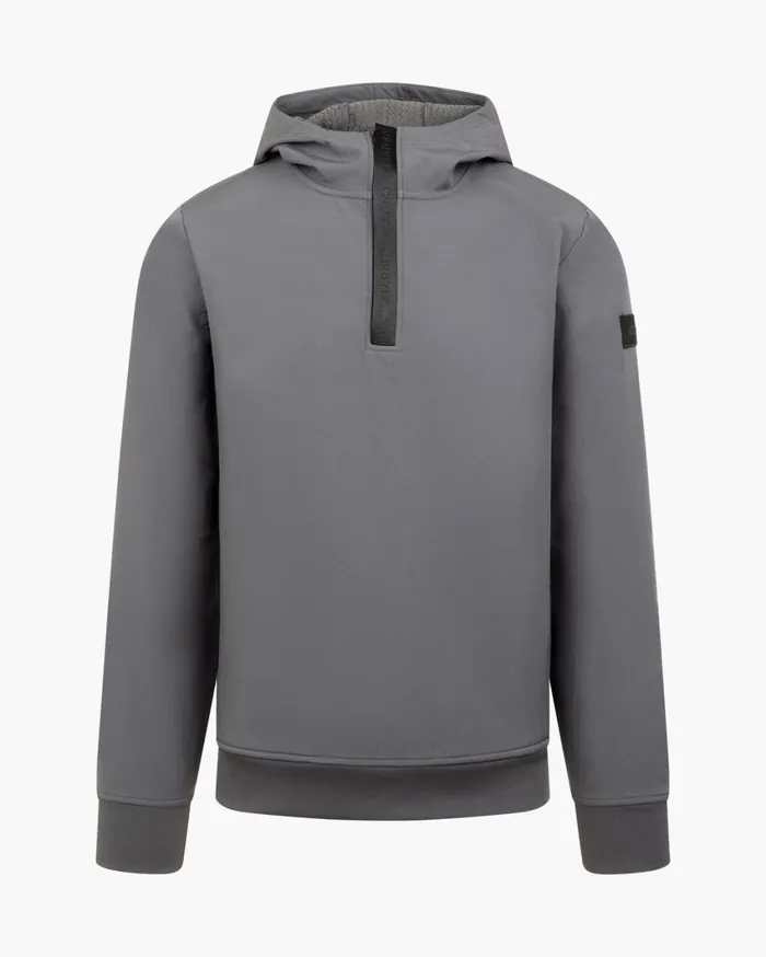 Men Cruyff Sweats and Hoodies Iso Qzhood Charcoal Grey