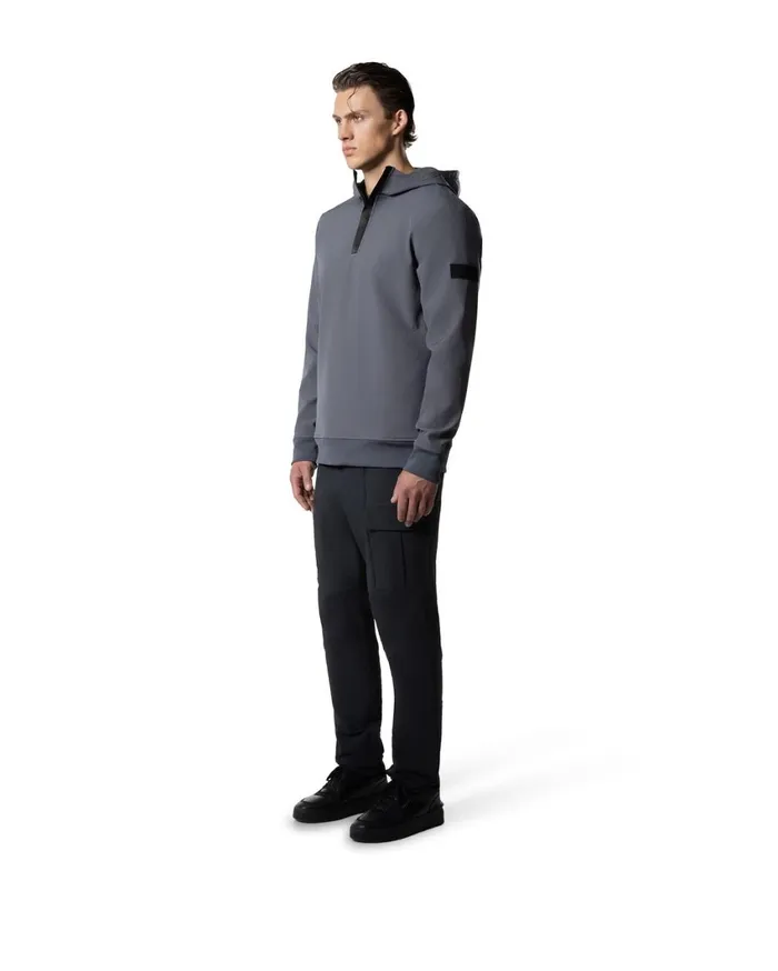 Men Cruyff Sweats and Hoodies Iso Qzhood Charcoal Grey Men Cruyff Sweats and Hoodies Iso Qzhood Charcoal Grey