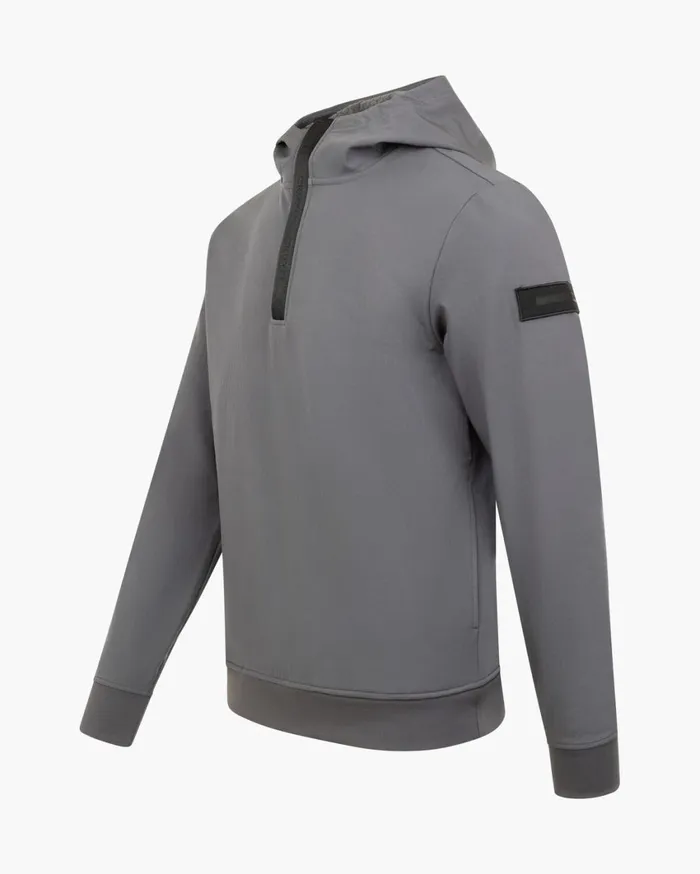 Men Cruyff Sweats and Hoodies Iso Qzhood Charcoal Grey Men Cruyff Sweats and Hoodies Iso Qzhood Charcoal Grey