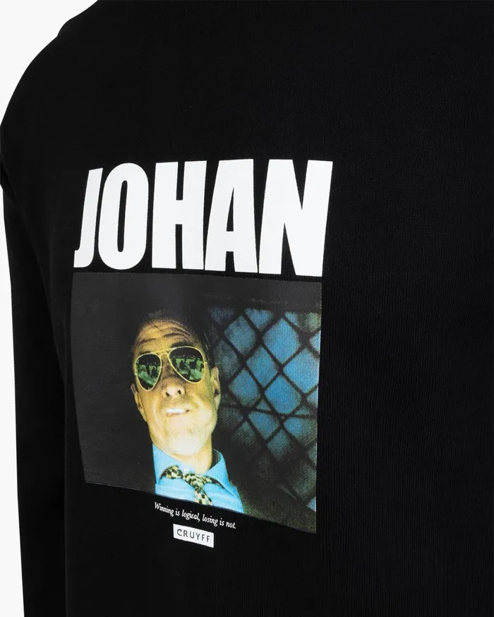 Men Cruyff Sweats and Hoodies Johan Crewneck Black Men Cruyff Sweats and Hoodies Johan Crewneck Black