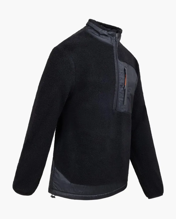 Men Cruyff Sweats and Hoodies Retina Half Zip Black Men Cruyff Sweats and Hoodies Retina Half Zip Black