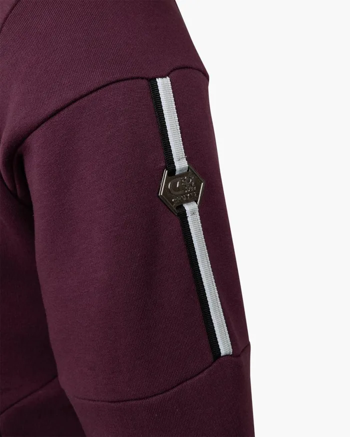 Men Cruyff Sweats and Hoodies Torch Tracktop Wine Men Cruyff Sweats and Hoodies Torch Tracktop Wine