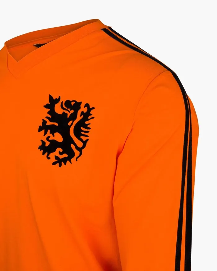 Men Cruyff Sweats and Hoodies World Cup Tee LS Orange Men Cruyff Sweats and Hoodies World Cup Tee LS Orange