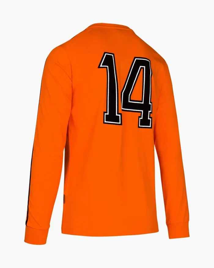 Men Cruyff Sweats and Hoodies World Cup Tee LS Orange Men Cruyff Sweats and Hoodies World Cup Tee LS Orange