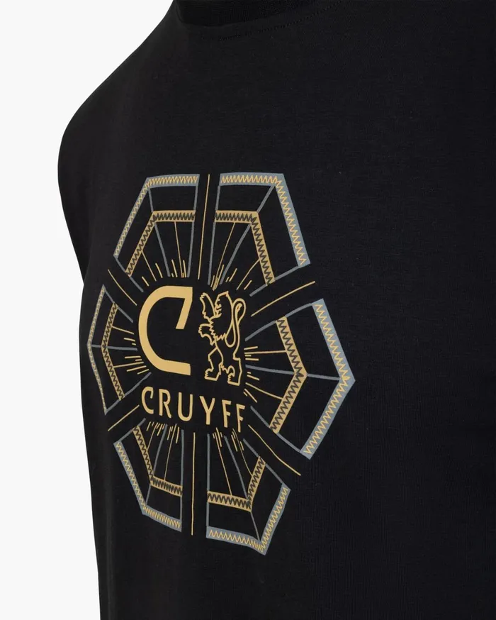 Men Cruyff TShirts and Polo039s CLion Geo Tee Blackgold Men Cruyff TShirts and Polo039s CLion Geo Tee Blackgold