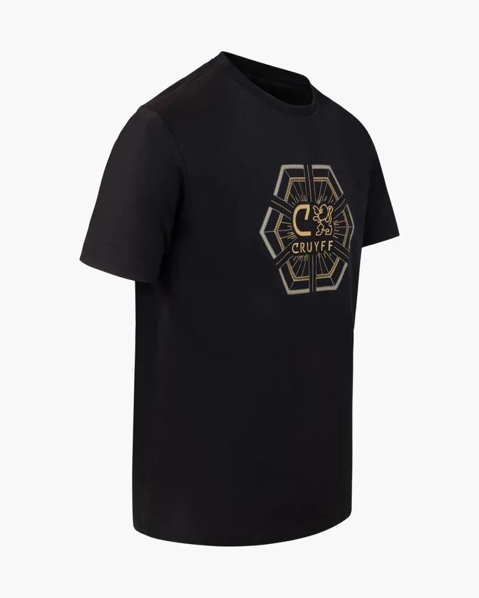 Men Cruyff TShirts and Polo039s CLion Geo Tee Blackgold Men Cruyff TShirts and Polo039s CLion Geo Tee Blackgold