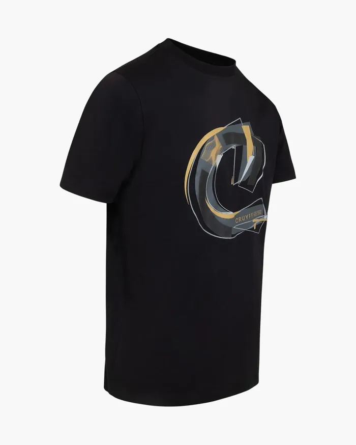 Men Cruyff TShirts and Polo039s CTee Blackgold Men Cruyff TShirts and Polo039s CTee Blackgold