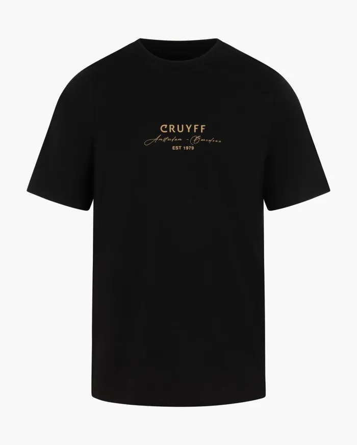 Men Cruyff TShirts and Polo039s Gudad Gold Tee Blackgold