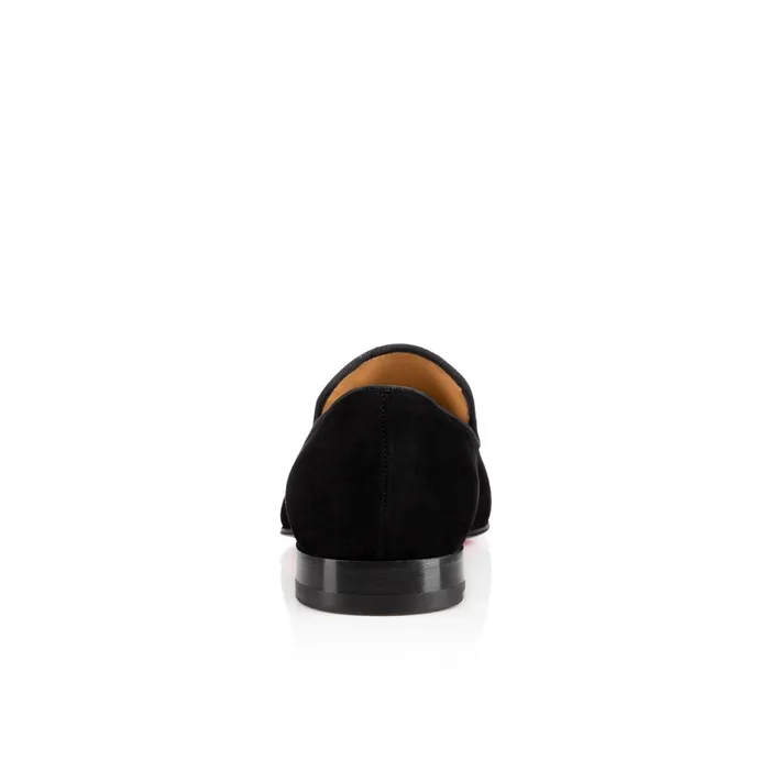 Men Dandelion Loafers 8211 Veau Velours 8211 Black Black Christian Louboutin Loafers and Slipons
