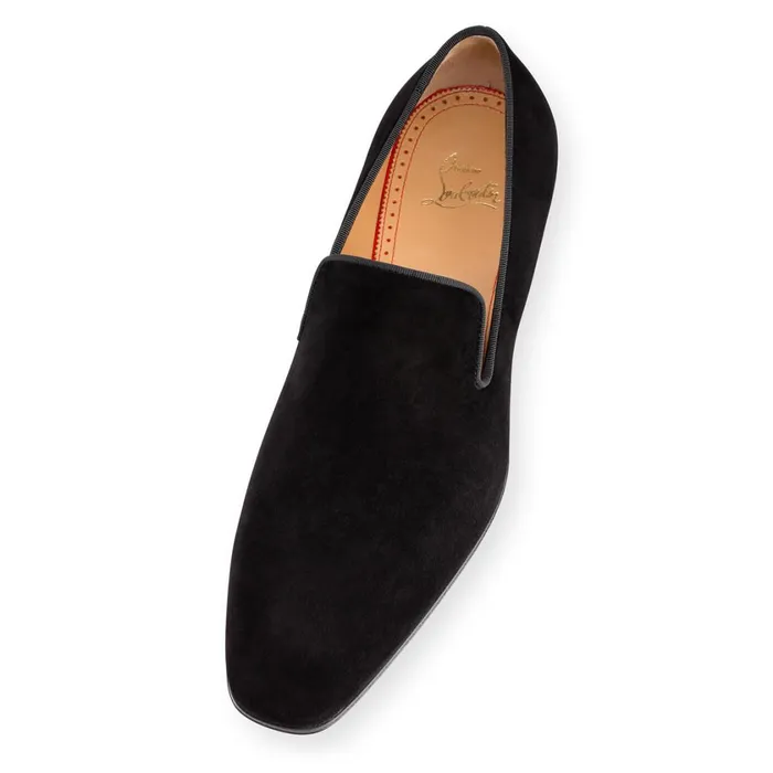 Men Dandelion Loafers 8211 Veau Velours 8211 Black Black Christian Louboutin Loafers and Slipons