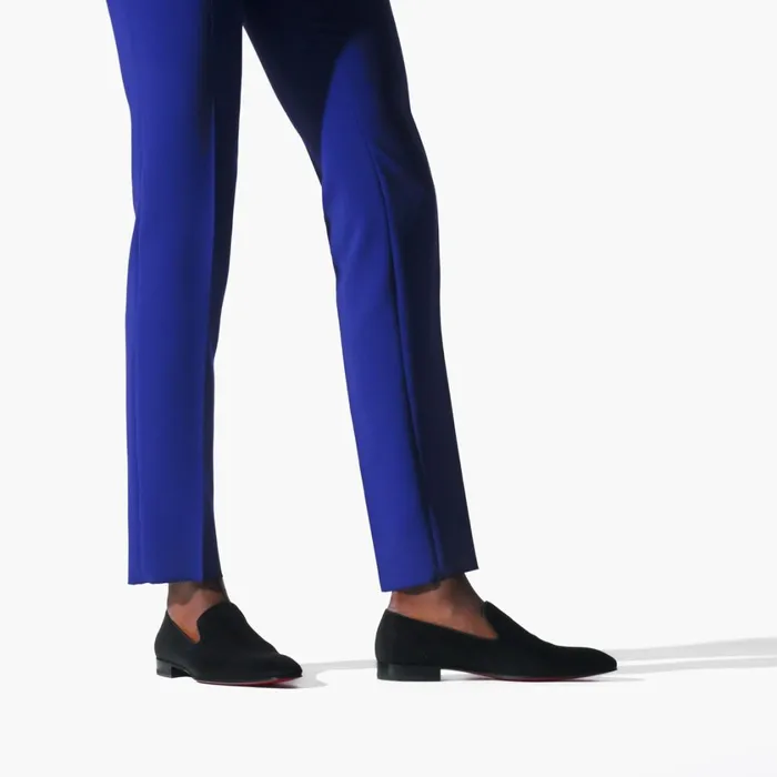 Men Dandelion Loafers 8211 Veau Velours 8211 Black Black Christian Louboutin Loafers and Slipons