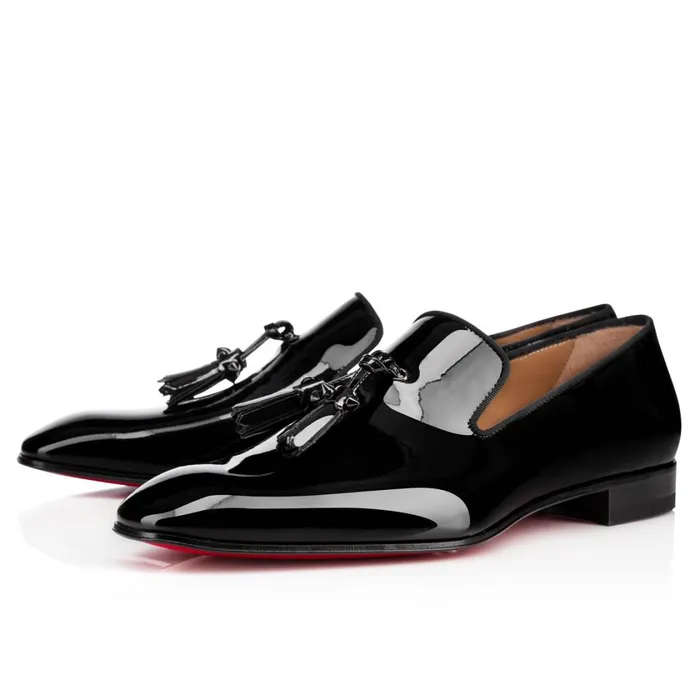 Men Dandelion Tassel Loafers 8211 Patent Calf Leather 8211 Black Black Christian Louboutin Loafers and Slipons Men Dandelion Tassel Loafers 8211 Patent Calf Leather 8211 Black Black Christian Louboutin Loafers and Slipons