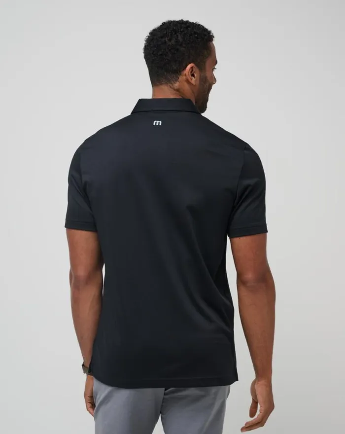 Men DARK WATERS POLO Black TravisMathew Polos