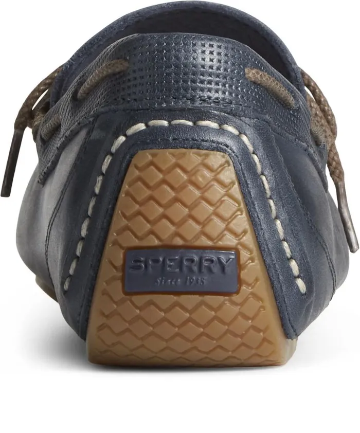 Men Davenport Deboss Leather 1Eye Driver Navy Sperry Boots Men Davenport Deboss Leather 1Eye Driver Navy Sperry Boots