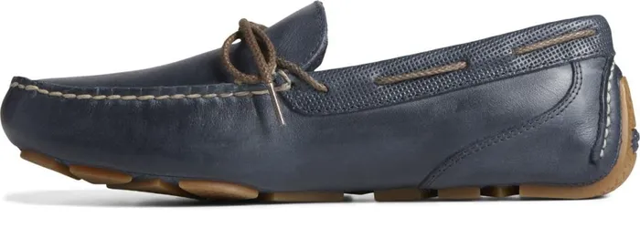 Men Davenport Deboss Leather 1Eye Driver Navy Sperry Boots Men Davenport Deboss Leather 1Eye Driver Navy Sperry Boots