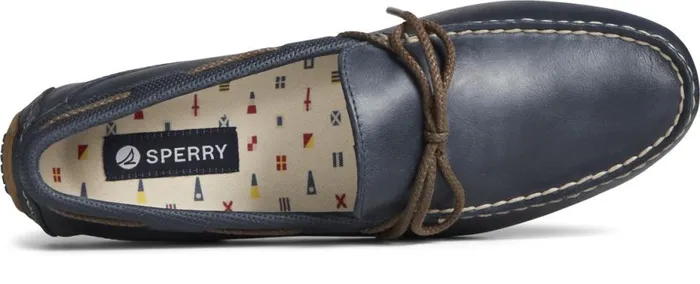 Men Davenport Deboss Leather 1Eye Driver Navy Sperry Boots Men Davenport Deboss Leather 1Eye Driver Navy Sperry Boots