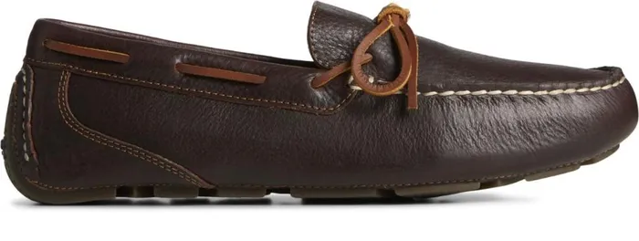Men Davenport Pull Up Leather 1Eye Driver Brown Sperry Boots