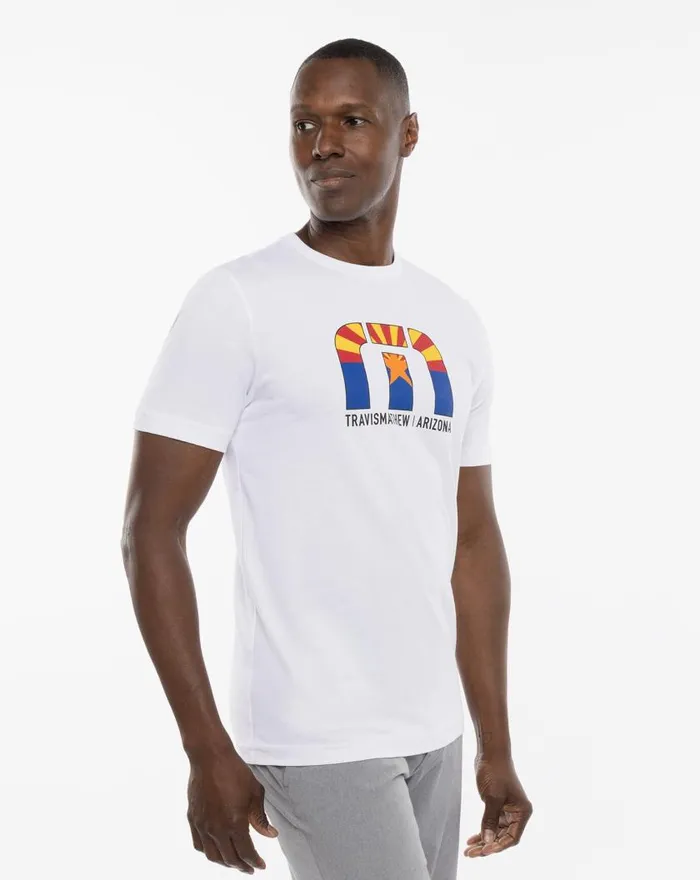 Men DESERT MAN TEE White TravisMathew Tees