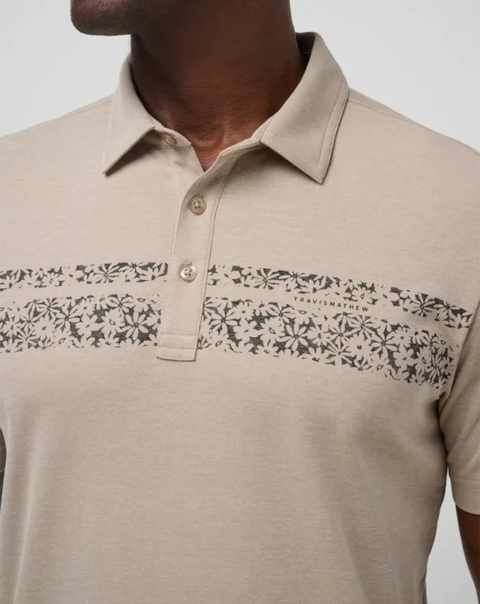 Men DESERTED COVE POLO Oxford Tan TravisMathew Polos