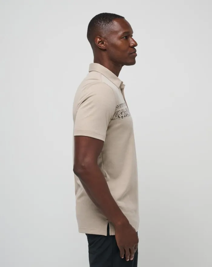 Men DESERTED COVE POLO Oxford Tan TravisMathew Polos