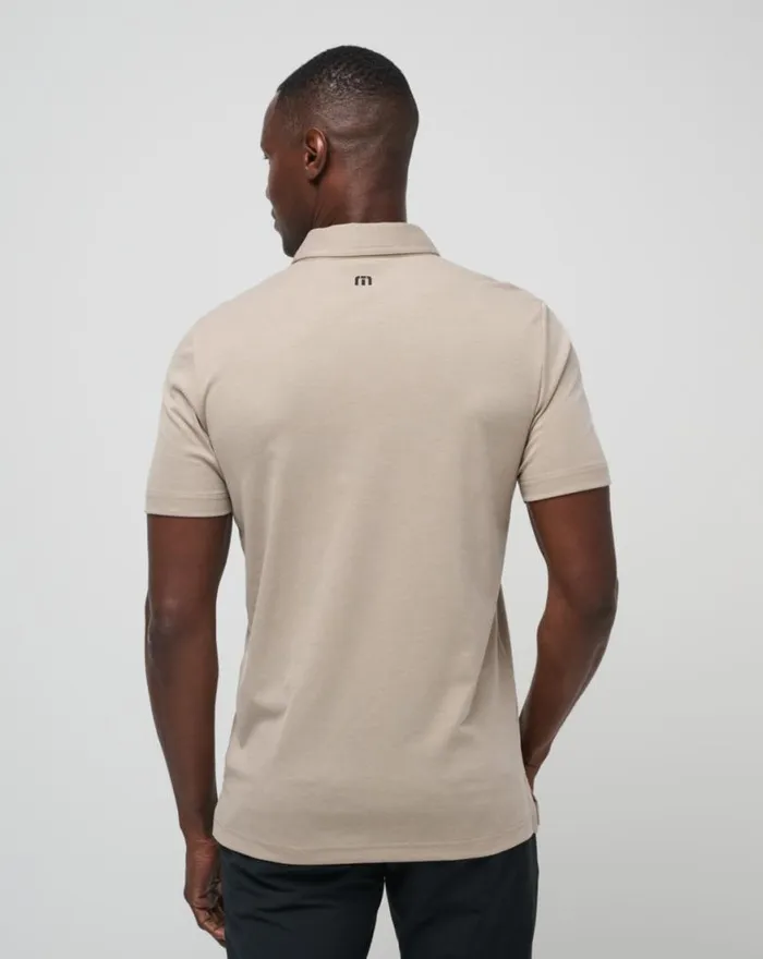 Men DESERTED COVE POLO Oxford Tan TravisMathew Polos