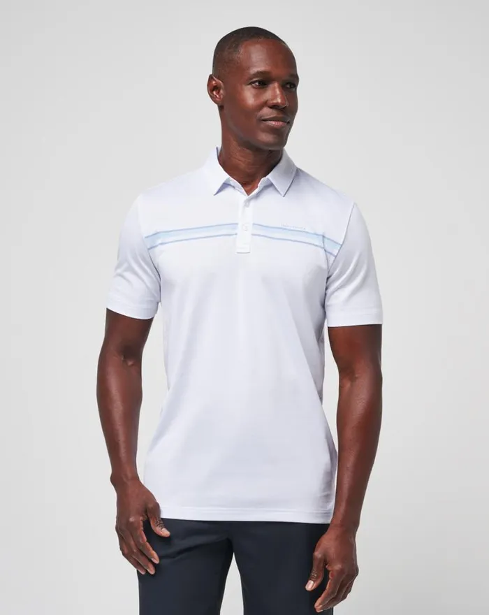 Men DOLPHIN CRUISE POLO White TravisMathew Polos