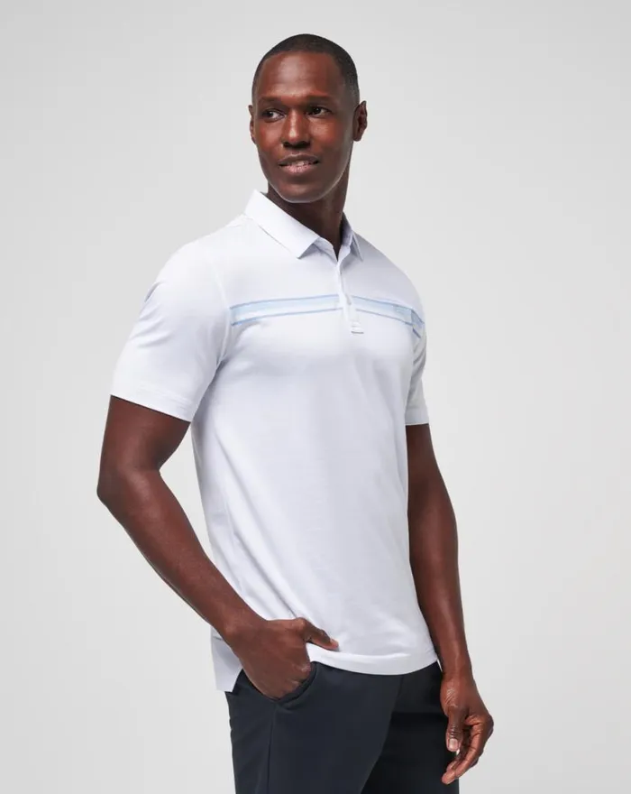 Men DOLPHIN CRUISE POLO White TravisMathew Polos