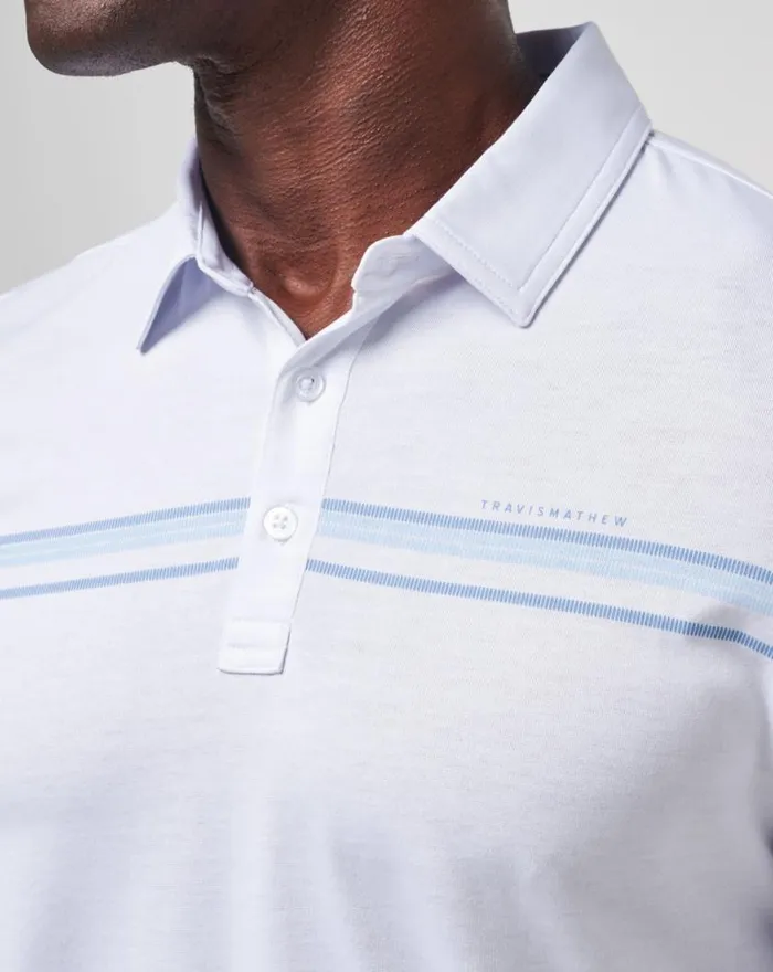 Men DOLPHIN CRUISE POLO White TravisMathew Polos