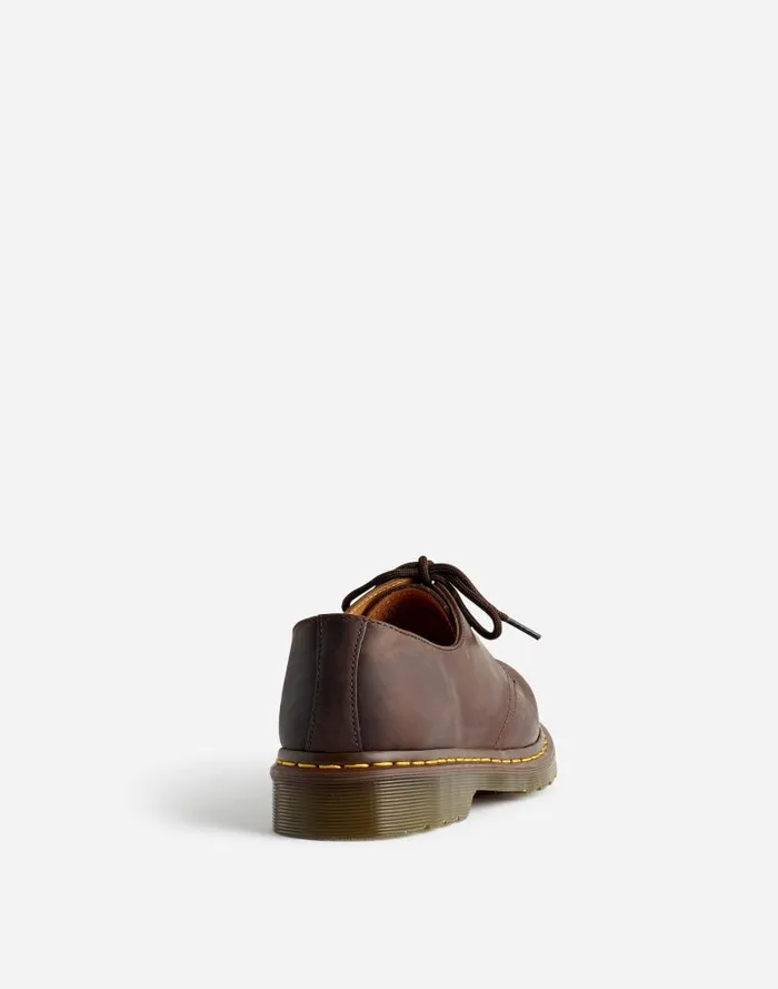 Men Dr Martens 1461 Oxfords In Leather Dark Brown Crazy Horse Madewell Dress Shoes and Loafers