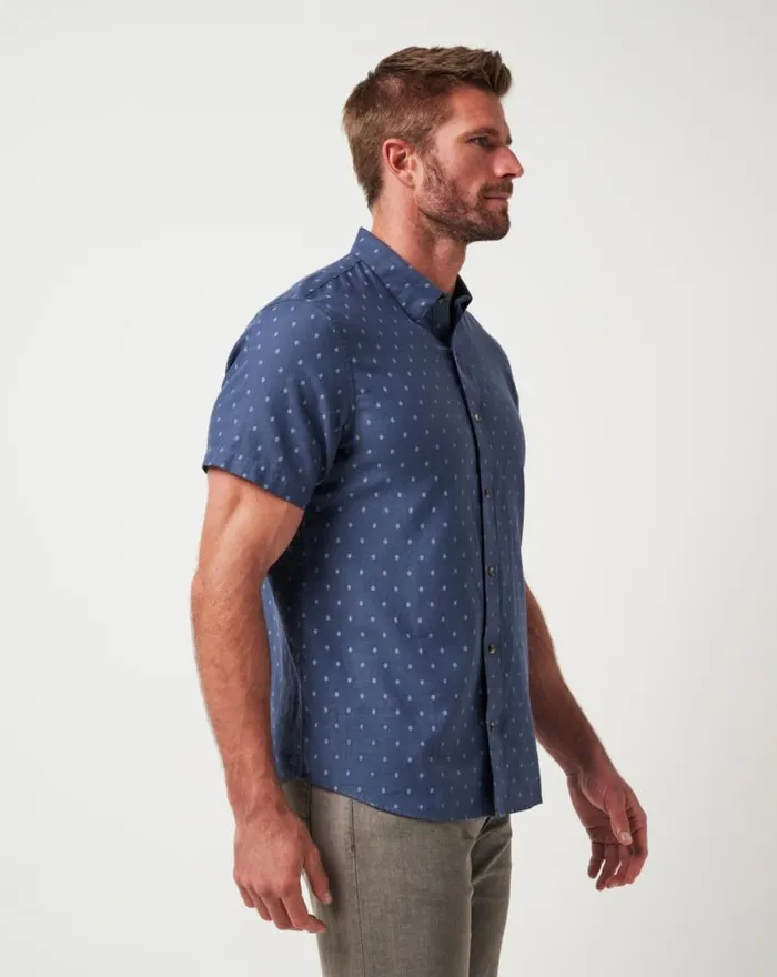 Men EARLY CHECK IN BUTTONUP Mood Indigovintage Indigo TravisMathew ButtonUps