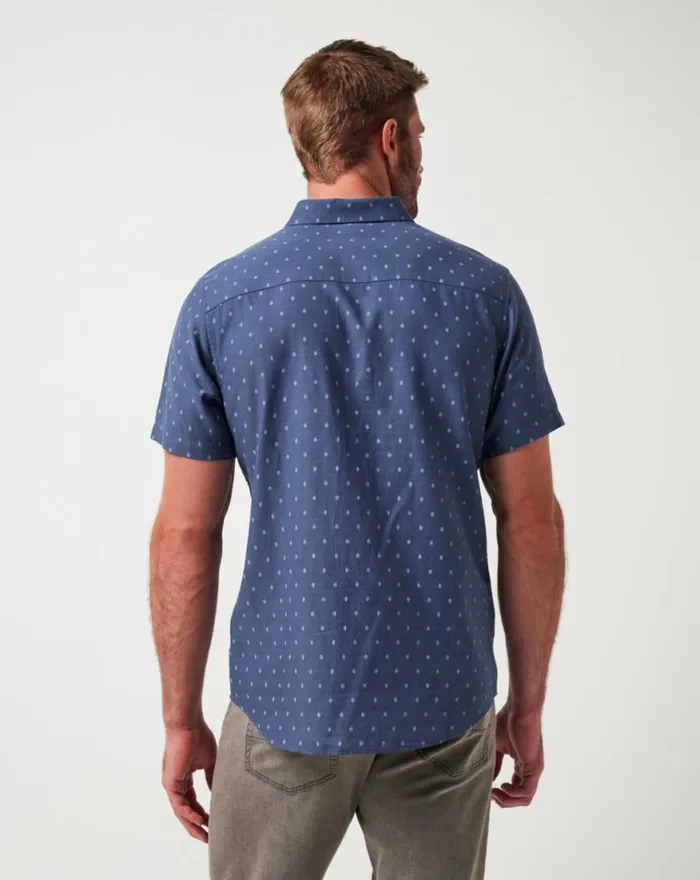 Men EARLY CHECK IN BUTTONUP Mood Indigovintage Indigo TravisMathew ButtonUps