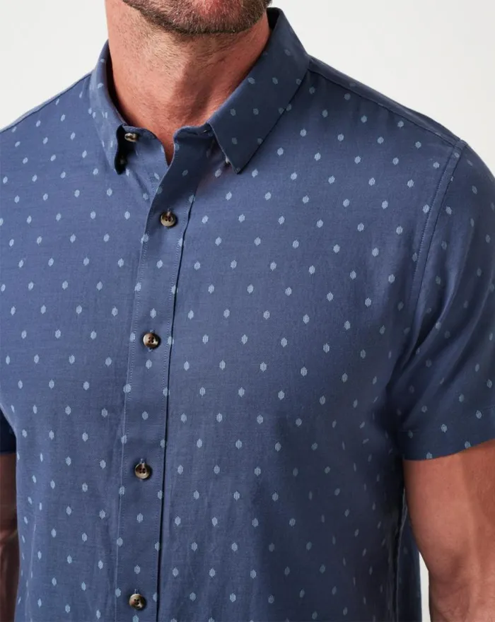 Men EARLY CHECK IN BUTTONUP Mood Indigovintage Indigo TravisMathew ButtonUps