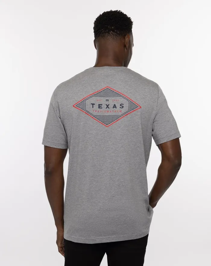 Men ELBOW ROOM TEE Heather Grey TravisMathew Tees