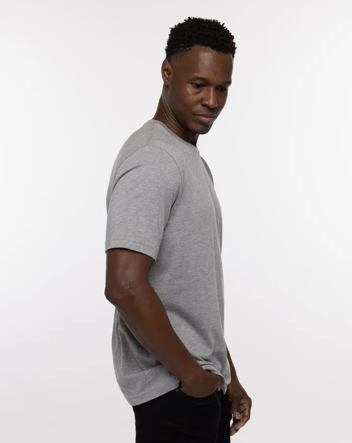 Men ELBOW ROOM TEE Heather Grey TravisMathew Tees