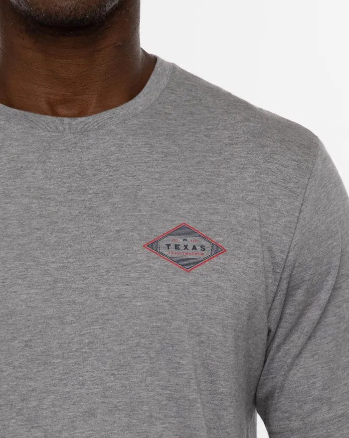 Men ELBOW ROOM TEE Heather Grey TravisMathew Tees