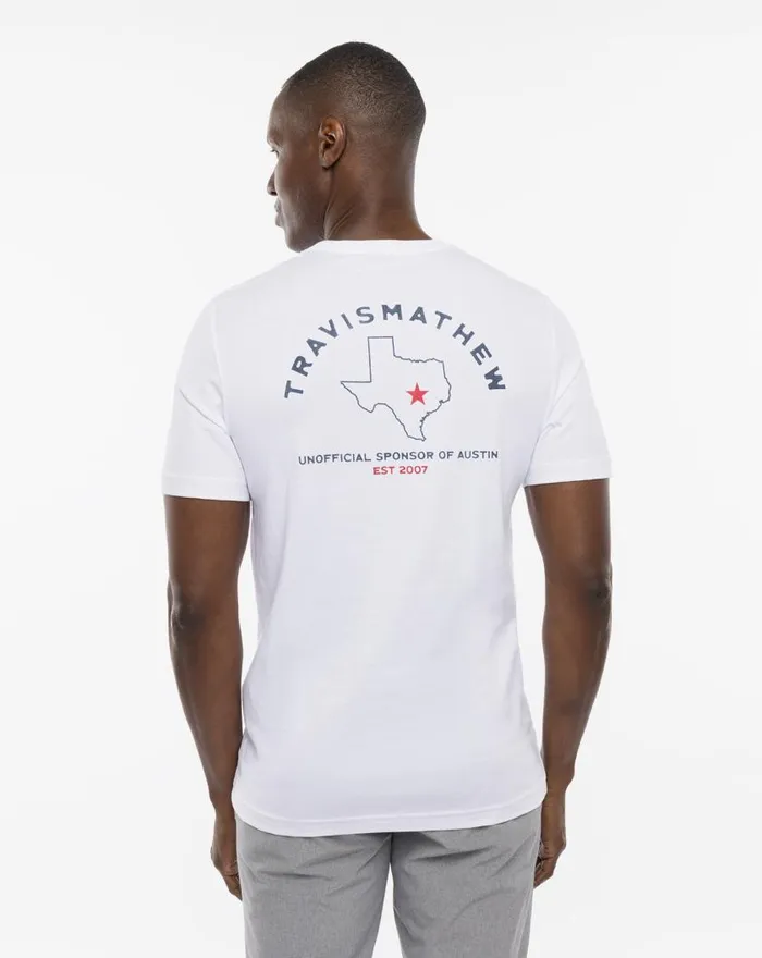 Men ENCHANTED ROCK TEE White TravisMathew Tees