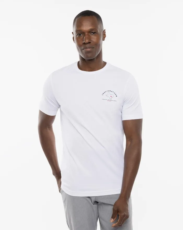 Men ENCHANTED ROCK TEE White TravisMathew Tees