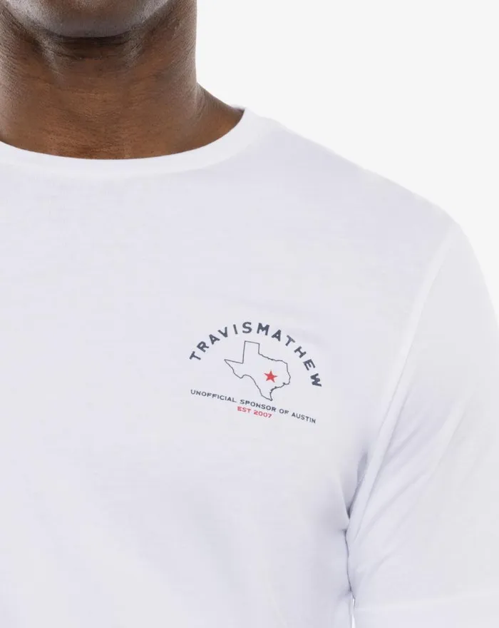 Men ENCHANTED ROCK TEE White TravisMathew Tees