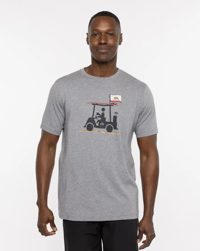 Men EUREKA TEE Heather Grey TravisMathew Tees