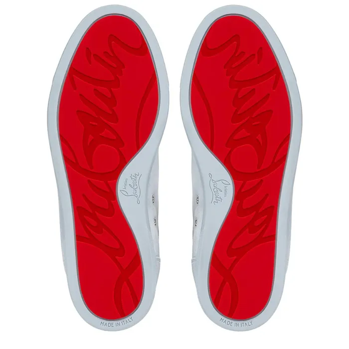 Men FAV Fique A Vontade Sneakers 8211 Veau Velours 8211 Paseo Blue Christian Louboutin Low Top Sneakers