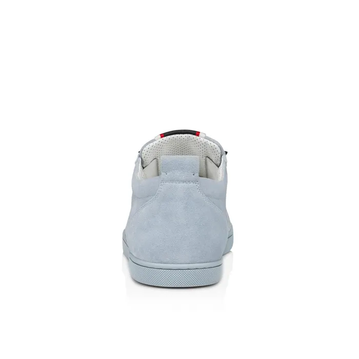 Men FAV Fique A Vontade Sneakers 8211 Veau Velours 8211 Paseo Blue Christian Louboutin Low Top Sneakers